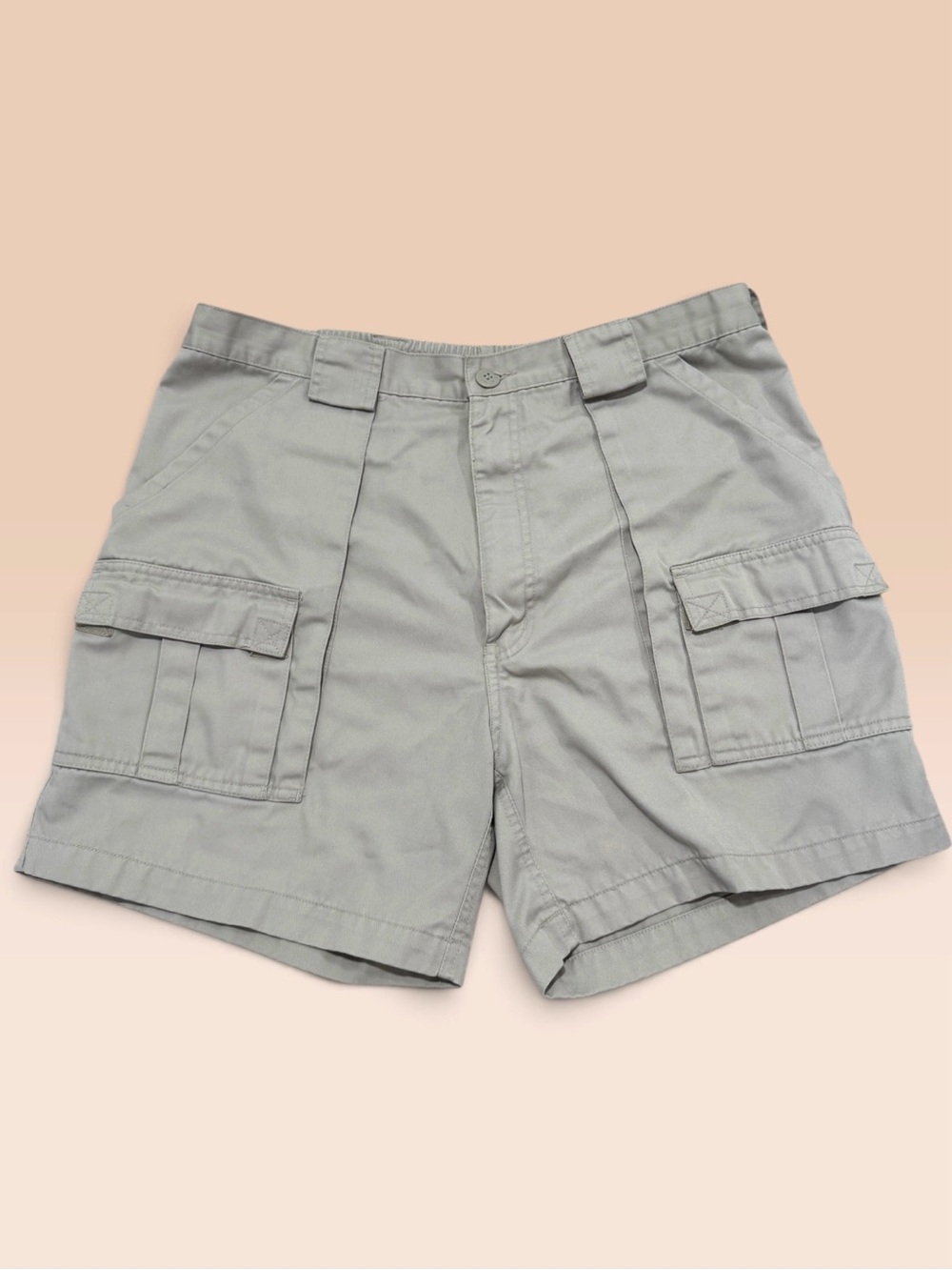 Weekender Men’s Cargo Shorts 36 Beige Khaki Outdoor Utility 6” Inseam